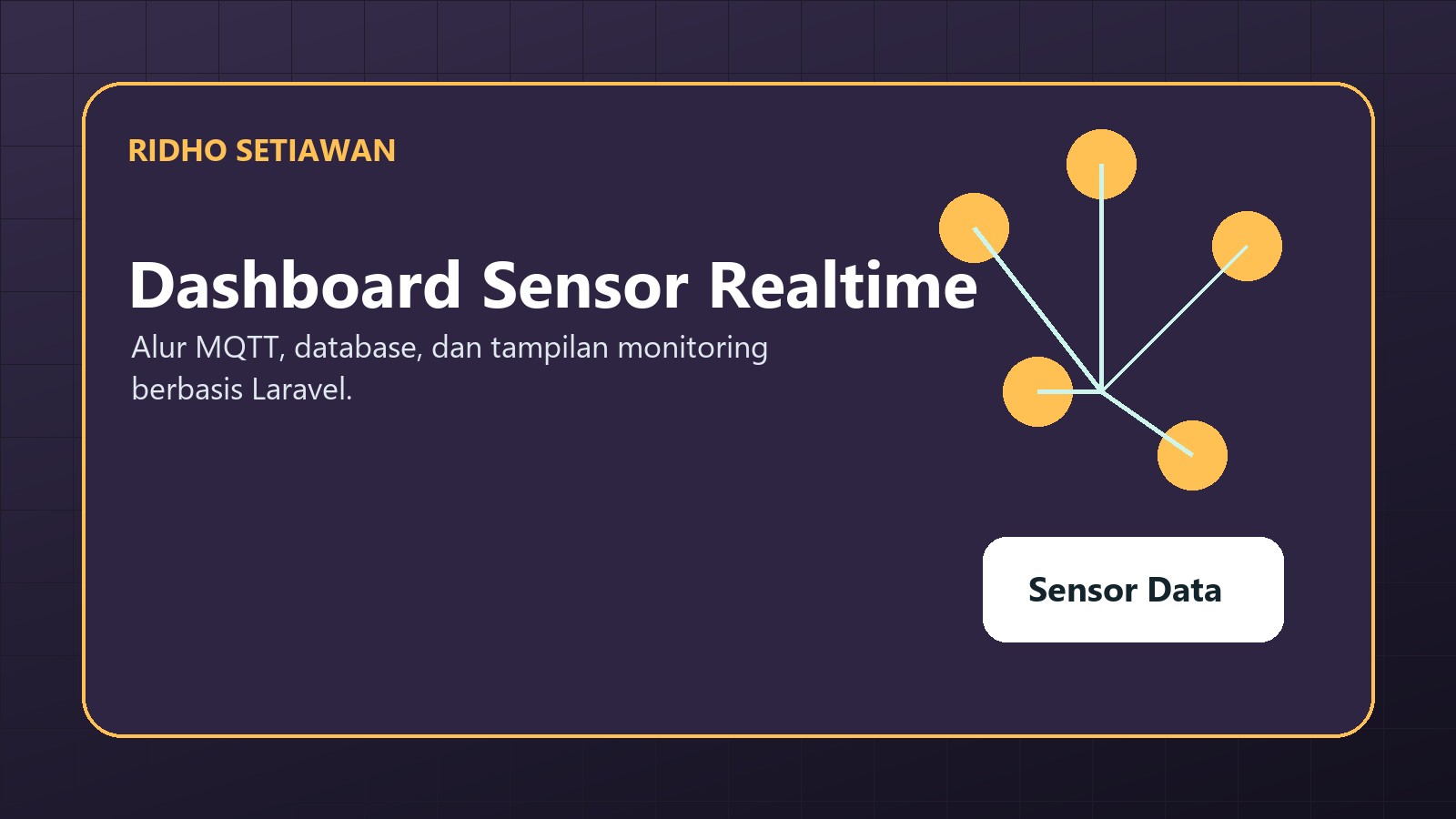 Membuat Dashboard Monitoring Sensor Realtime dengan Laravel dan MQTT