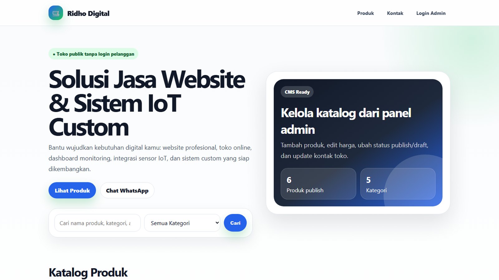 Toko Online - Katalog Produk WhatsApp