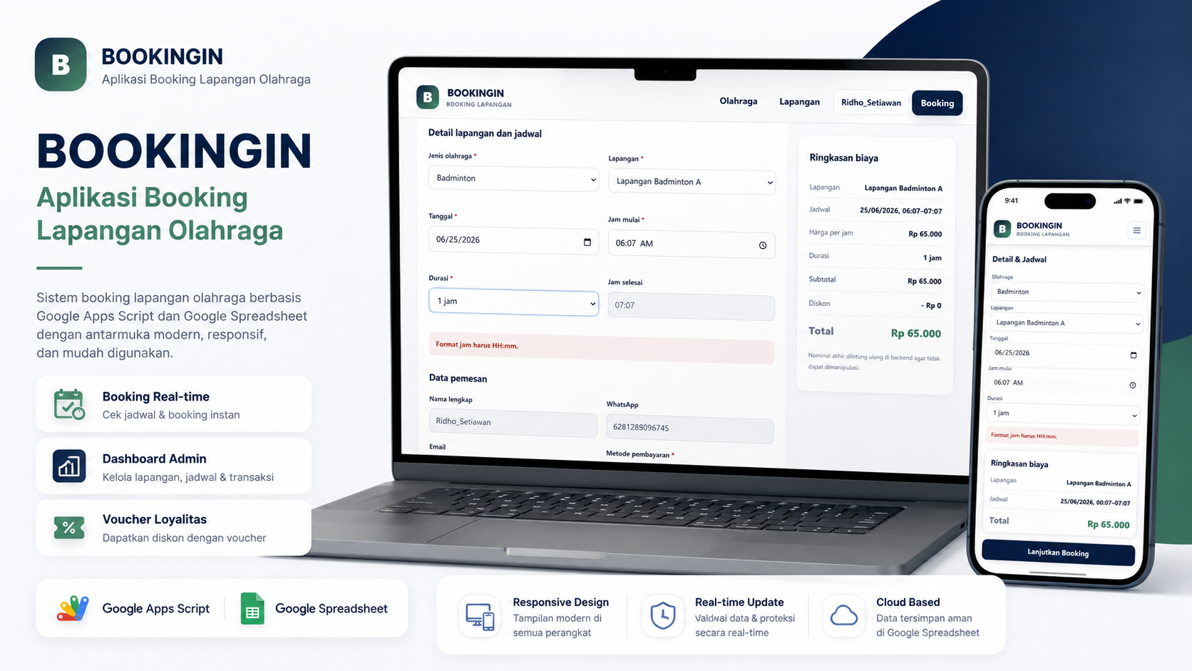 Aplikasi Booking Lapangan